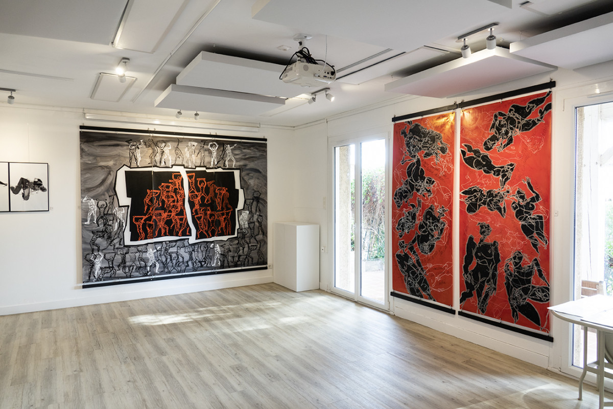 Centre Culturel DUNIYA. Muret / Grand Triptyque et Apsaras