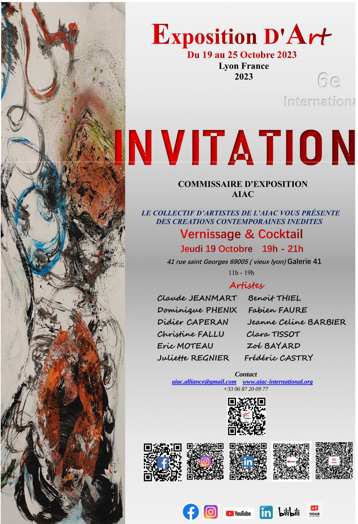 Exposition AIAC / Lyon / Octobre 2023