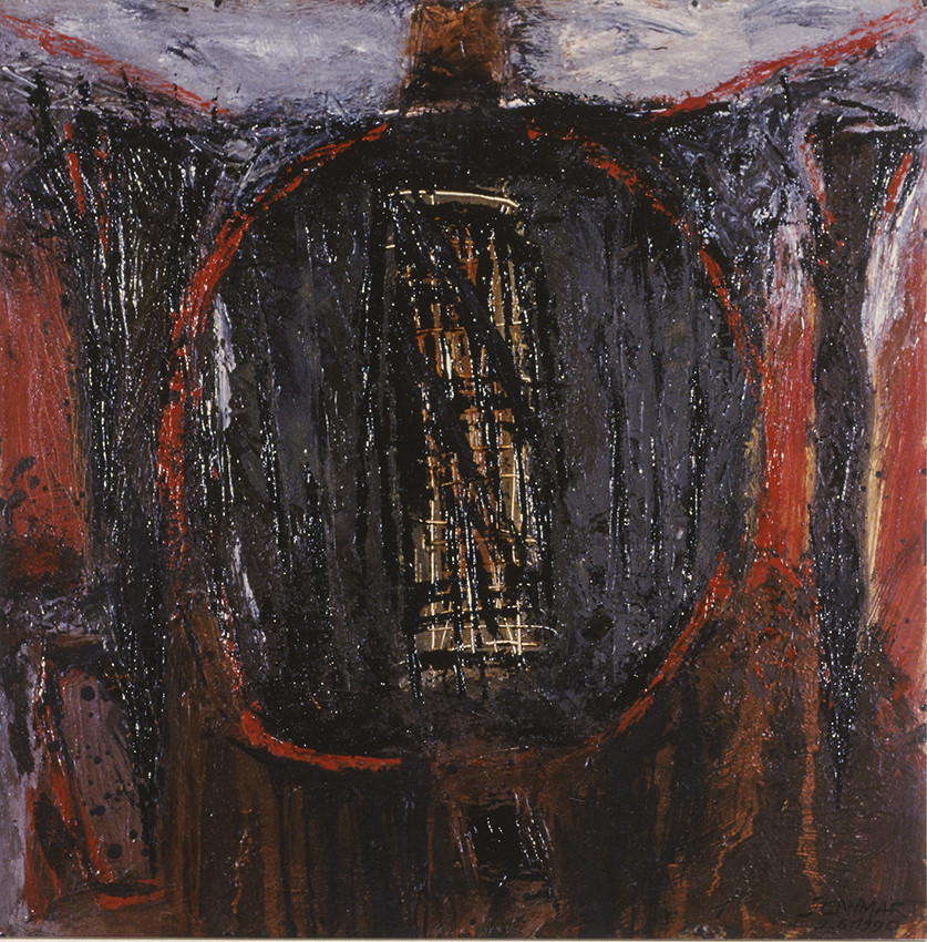 DE SARAGOSSE A BURGOS 1acrylique, terre, pigment, toile100 x 1006  90