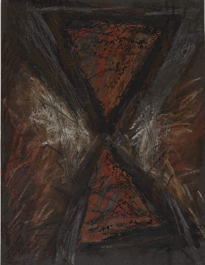 SARAGOSSE A BURGOS 14 - 6 - 1990acrylique, pigments, terre, mines, sur papier65 x 50