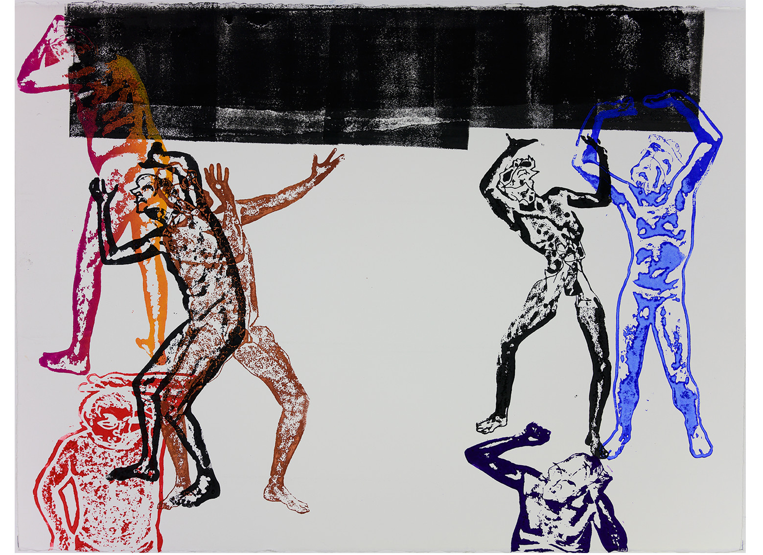 20 planches 55 x 77   papier pour eau forte   impression de lino gravures   encres Schmincke   impression au pied   Mai 2019