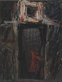 SARAGOSSE A BURGOS VI 8 - 1990acrylique, pigments, terre, mines, sur papier65 x 50