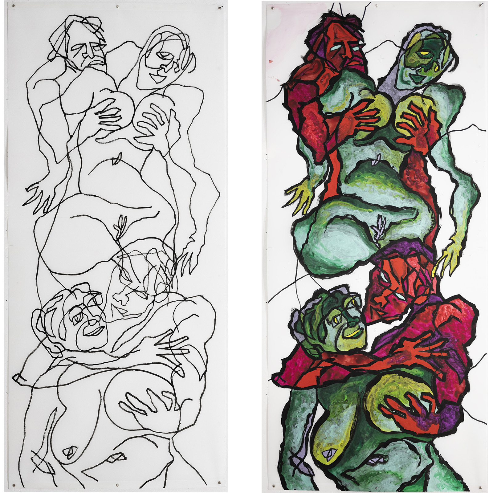 COUPLE COLONNE n° 18   DANIELLE