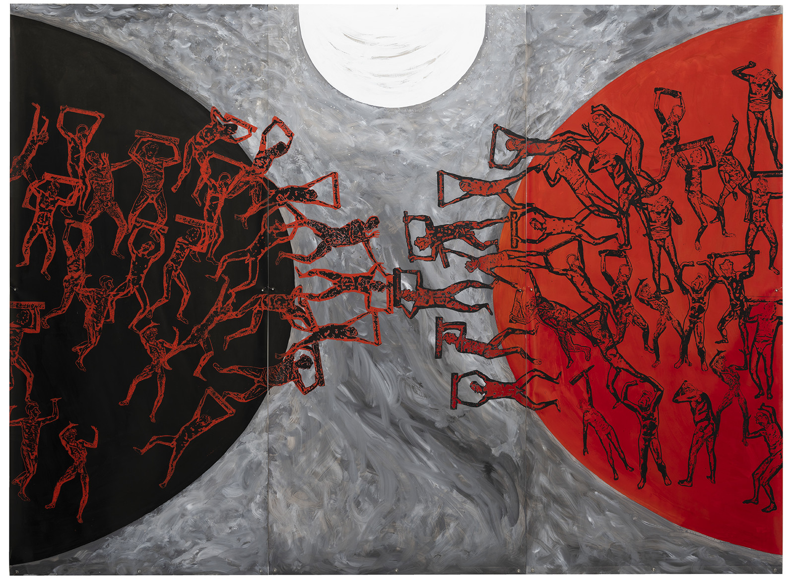 GRAND TRIPTYQUE n° 9   ATLANTES ET COSMOS