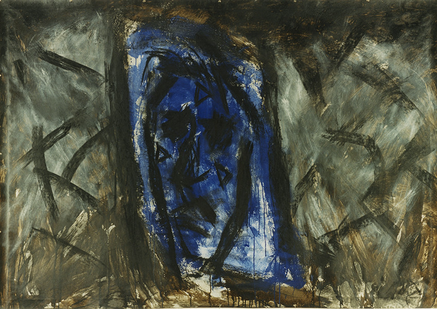 DERIVE  4Acrylique, fusain, pigments, terre, poudre de marbre, bitume, graphite, sur papier4 - 1995140 x 200