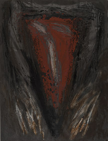 SARAGOSSE A BURGOS 12 - 6 - 1990        =6acrylique, pigments, terre, mines, sur papier65 x 50