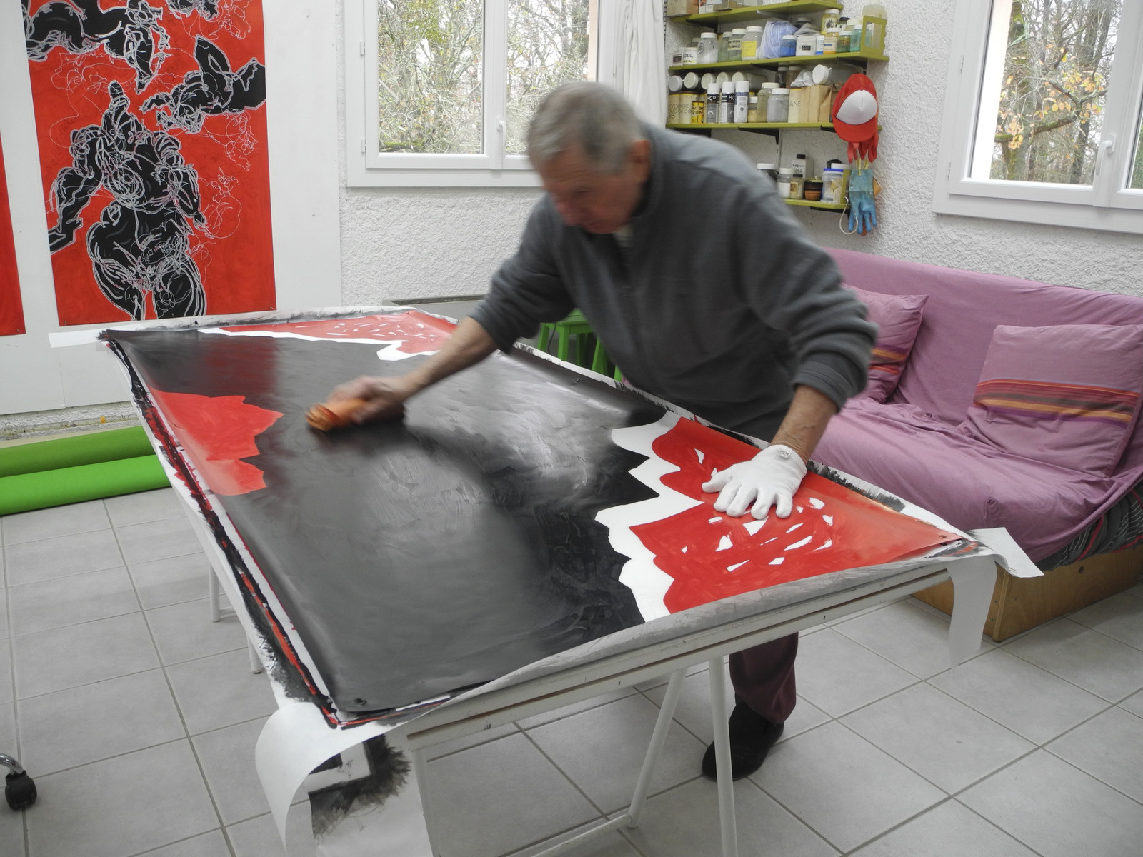 GRAND TRIPTYQUE n° 10 - ATLANTES : LUI, LES AUTRES