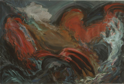 Centenaire de la mort de VICTOR HUGOLA LÉGENDE DES SIECLES : LA VISIONArtiste invité au Salon de Montrougeacrylique sur polyester90 x 1621  85