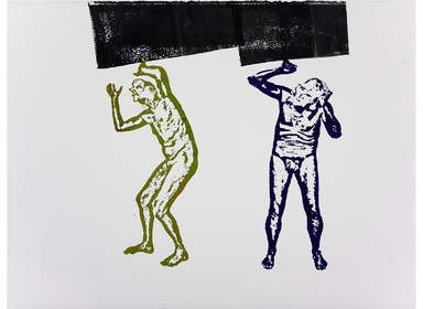 20 planches 55 x 77   papier pour eau forte   impression de lino gravures   encres Schmincke   impression au pied   Mai 2019