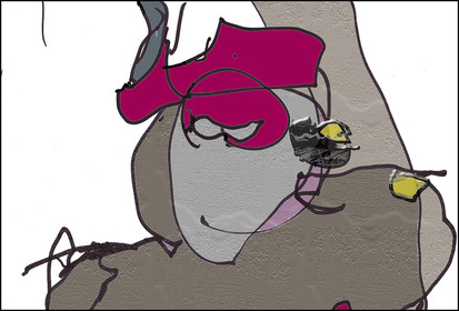 COMPO_7-BL  C   DETAILdessins en aveuglepalette graphique et impression jets d'encres5 fois  40 x 60total: 200 x 60