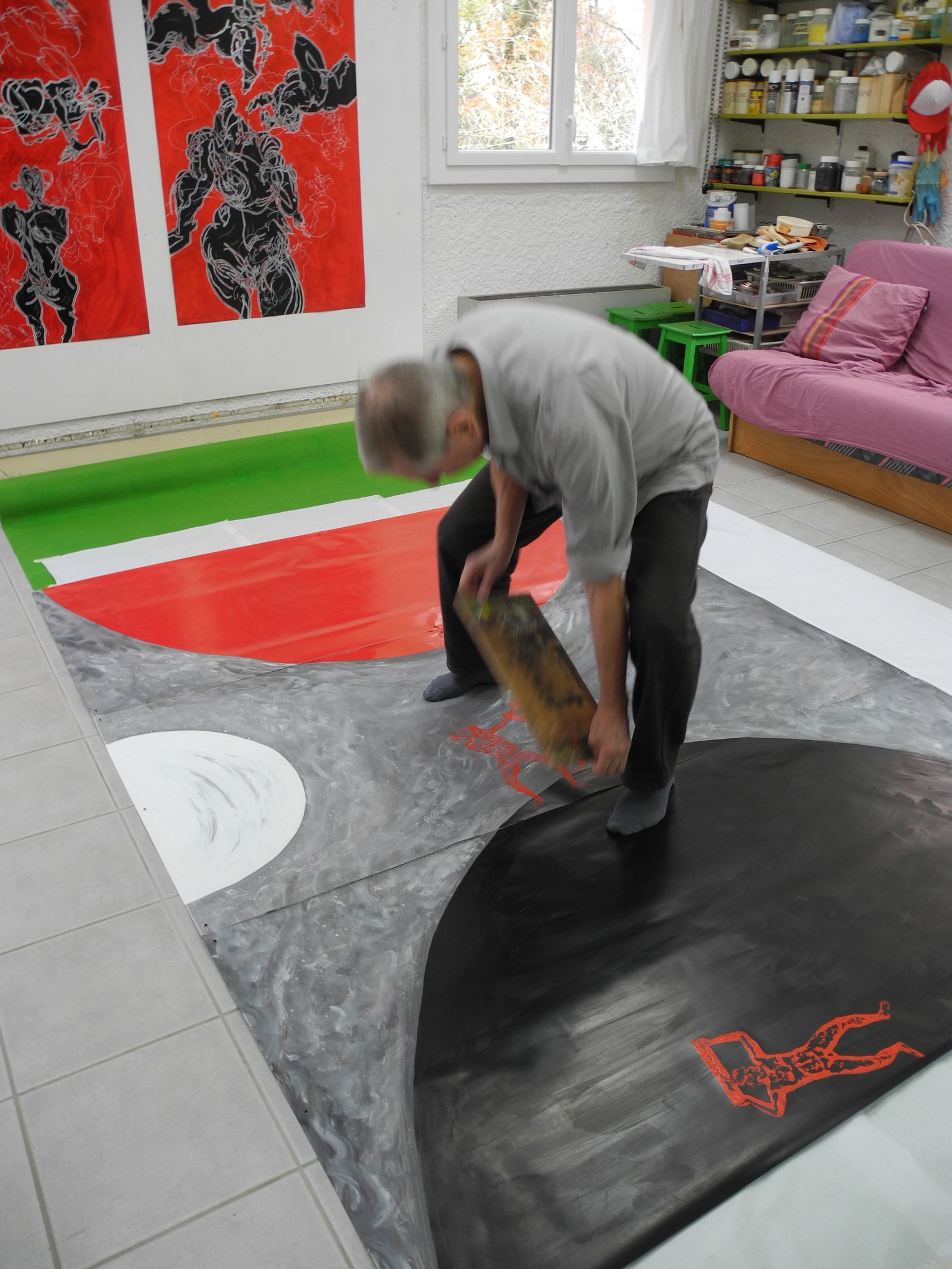 GRAND TRIPTYQUE n° 9   ATLANTES ET COSMOS