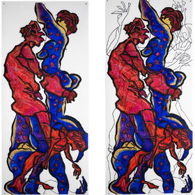 COUPLE COLONNE n° 25   JEANNE