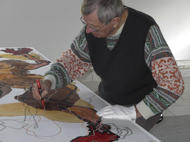 le dessin aux feutre acryliques, ne peut se faire qu'à main levée,et aucune correction n'est possible