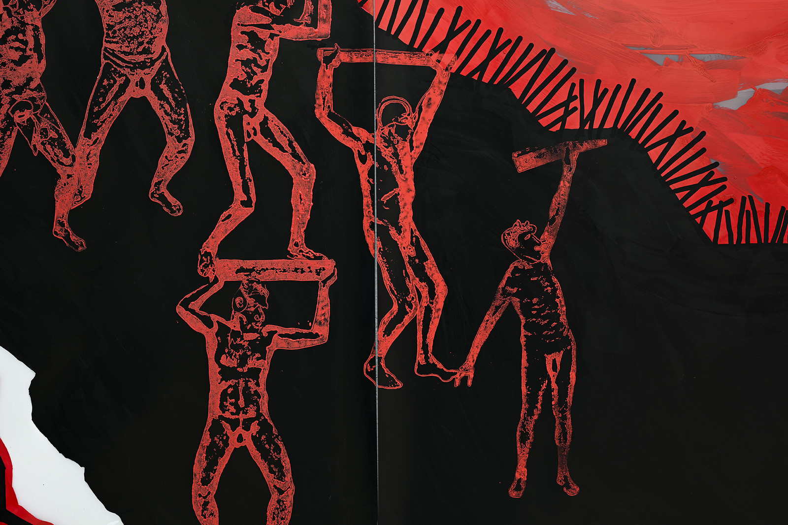 GRAND TRIPTYQUE n° 10 - ATLANTES : LUI, LES AUTRES