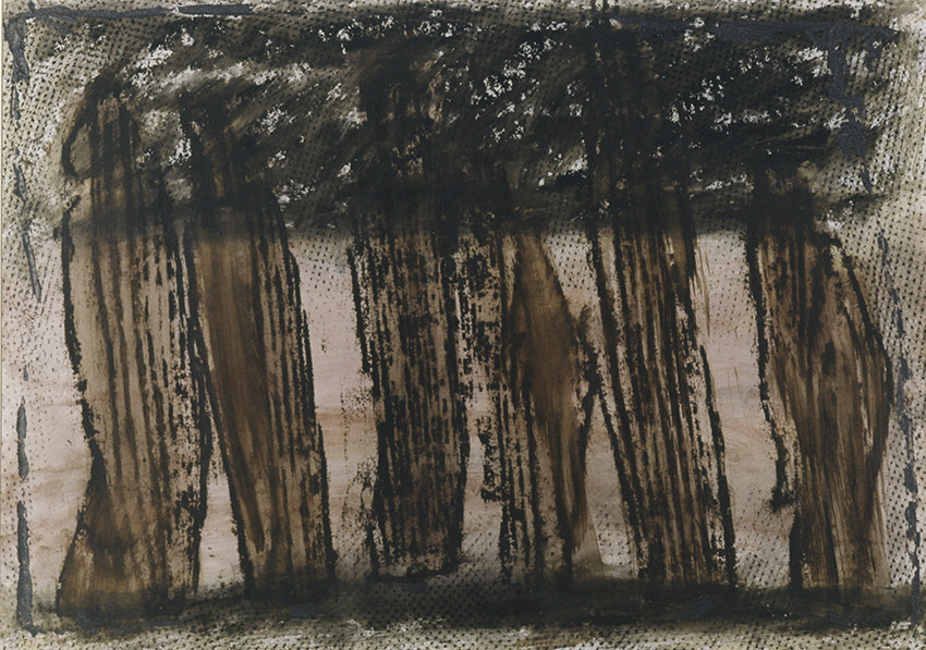 ERRANCEempreinte, photocopie, linogravure, huile, papier50 x 659 4   94