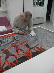 GRAND TRIPTYQUE n° 9   ATLANTES ET COSMOS