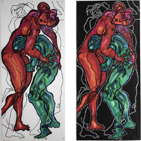 COUPLE COLONNE n° 29   Isabelle G