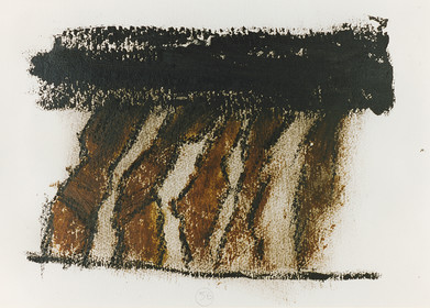 ERRANCE quadriptyque 1empreinte, acrylique, huile, papier26 x 3610  94 n° 56