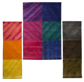 N° 12 AUTOPORTRAIT craie, encres pulvérisées sur papier - 12  79        total : 300 x 300