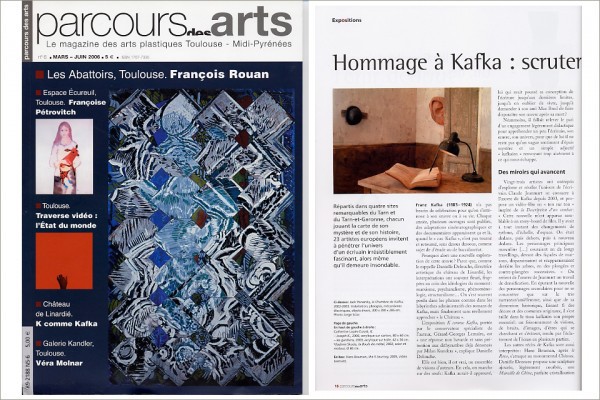 PARCOURS DES ARTS4 Expositions Kafka : Musée de Gaillac, Château de Linardié , Musée du Cayla; Abbaye de Beaulieu