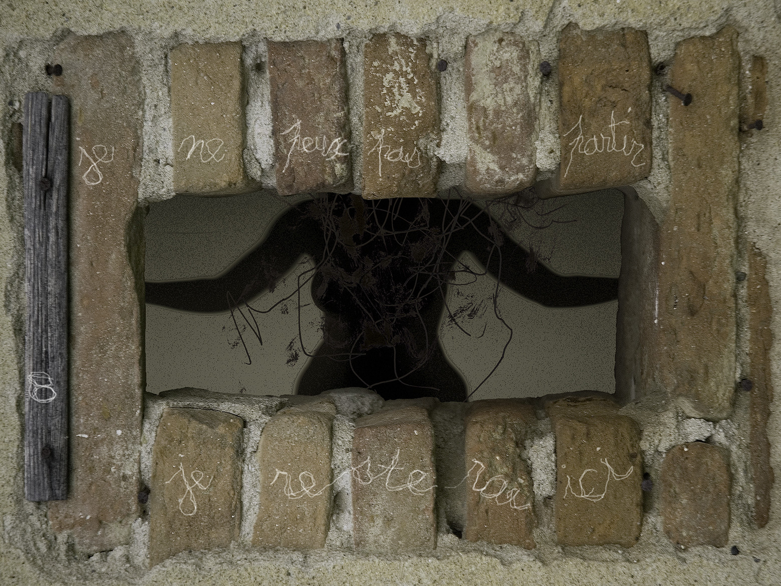 Je ne peux pas partir, je resterai ici