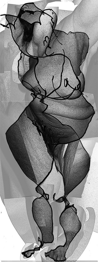 CL  DE   COMPOSITION 4palette graphiqueimpression jet d'encre2 fois  40 x 30