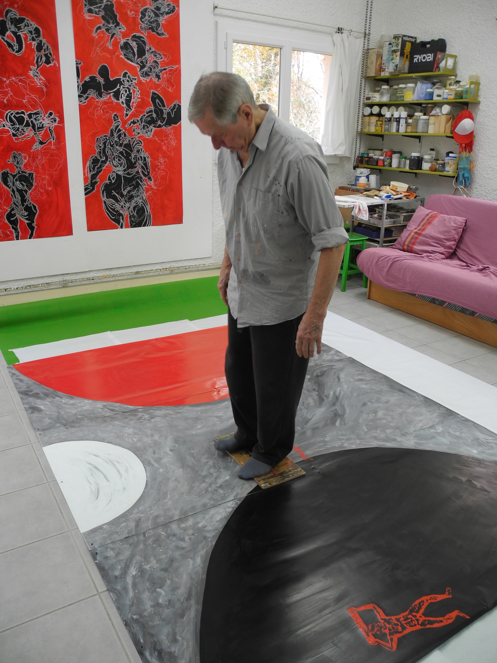 GRAND TRIPTYQUE n° 9   ATLANTES ET COSMOS