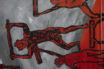 GRAND TRIPTYQUE n° 9   ATLANTES ET COSMOS