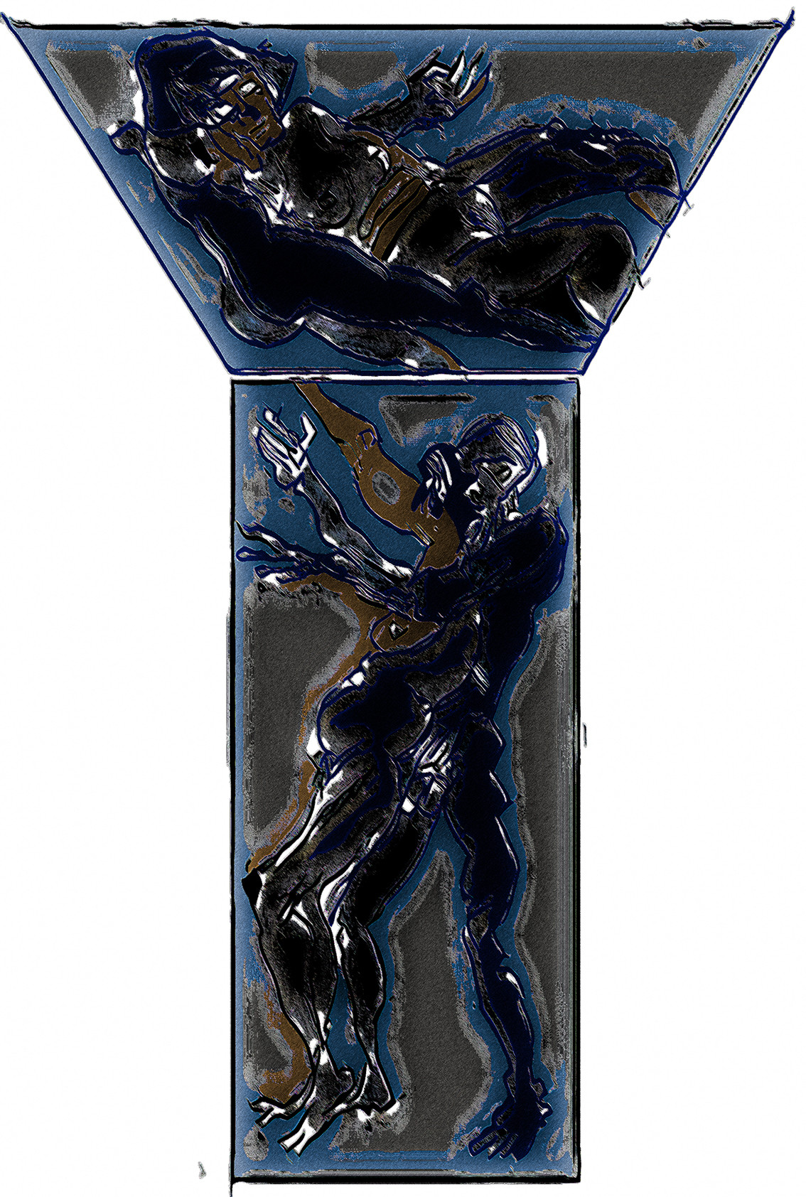 108 - COUPLE COLONNE EN ECHO   NEURONAL    FI + DE