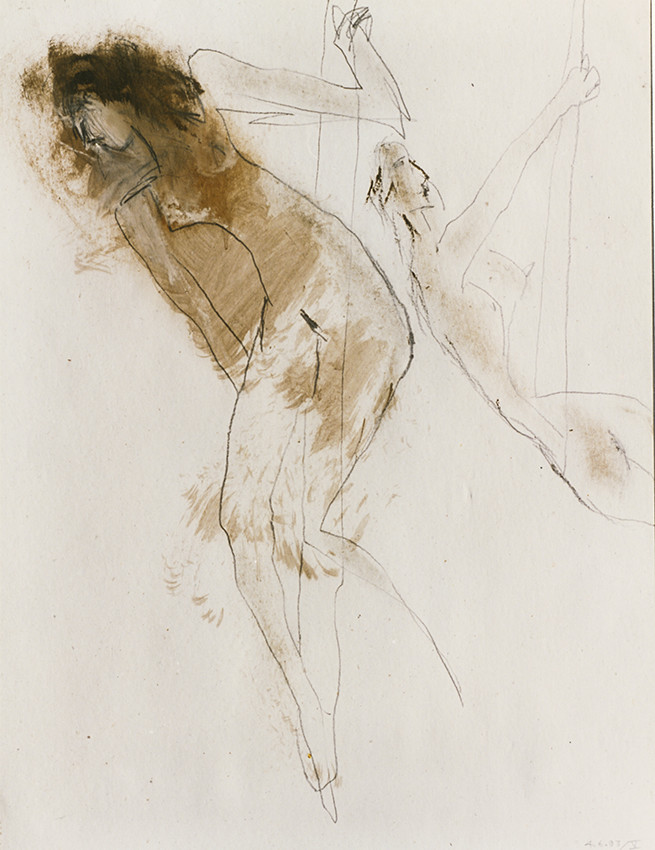 DESSIN DE NU AVEC MODELE65 X 504 6  93 ( 5 )