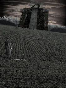 DEVANT LA LOI 13image en hauteur, au format 30 x 40 cm   existe aussi au format 60 x 80Photo montages numériques, dessin, blue screen, impression jet d’encres aux pigments.