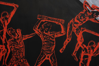 GRAND TRIPTYQUE n° 9   ATLANTES ET COSMOS