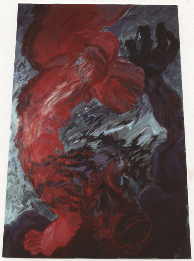 l'EMERGENCE DES GEANTS FOUSacrylique sur polyester280 x 2054  84