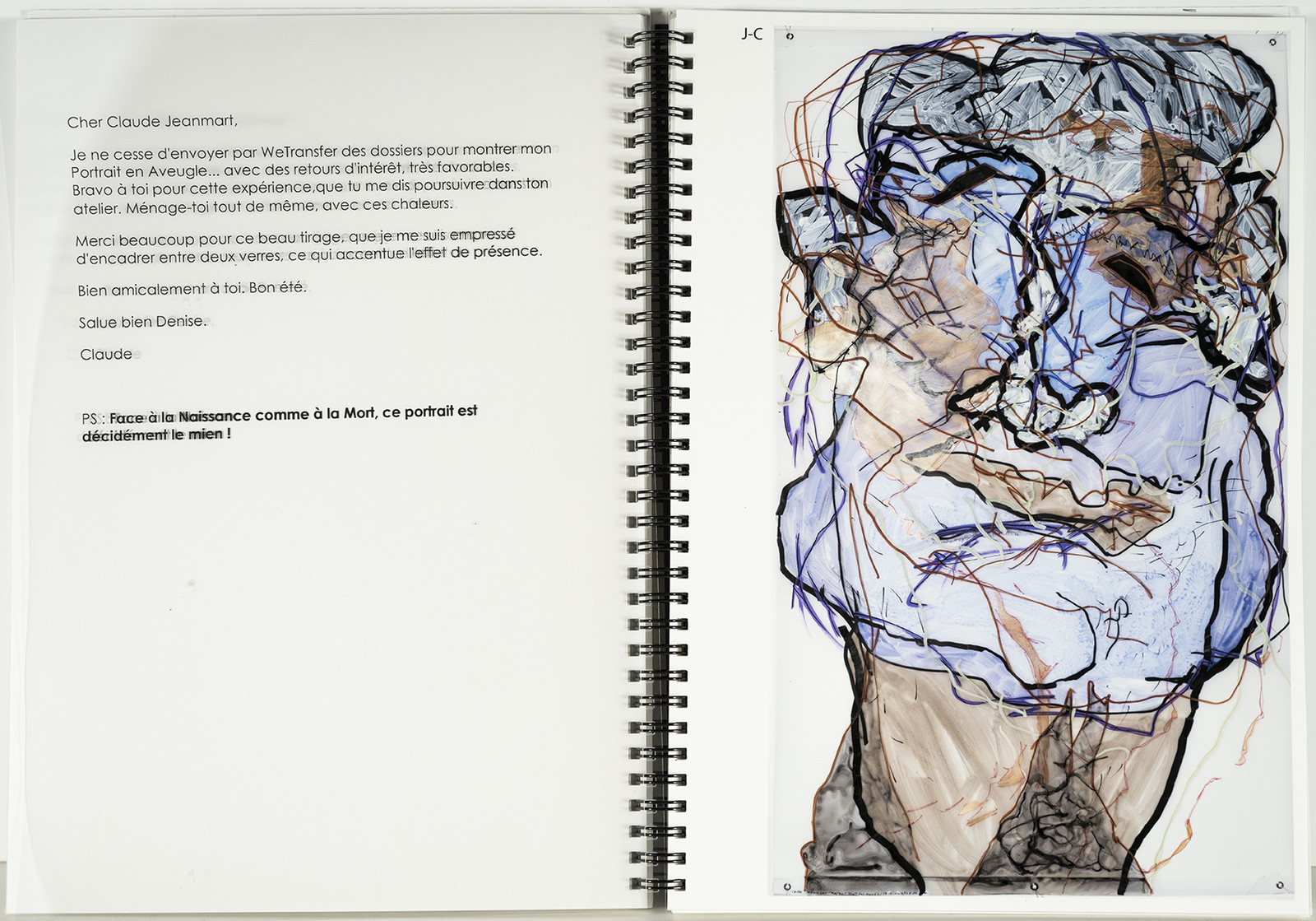 LIVRE PORTRAITS EN AVEUGLE