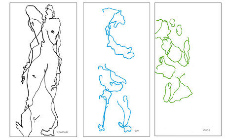 CONTOURS, DUR, SOUPLEles couleurs permettent de distinguer les tracéspendant le travail, et n'ont pas de valeur expressive