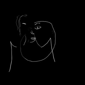 Portrait réalisé les yeux bandés, par ADRIEN, élève ingénieur de l'INSA, de Toulouse.Janvier 2010