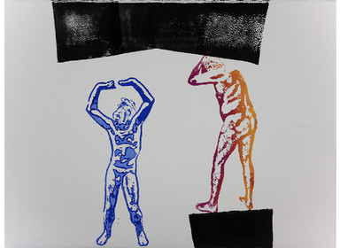 20 planches 55 x 77   papier pour eau forte   impression de lino gravures   encres Schmincke   impression au pied   Mai 2019