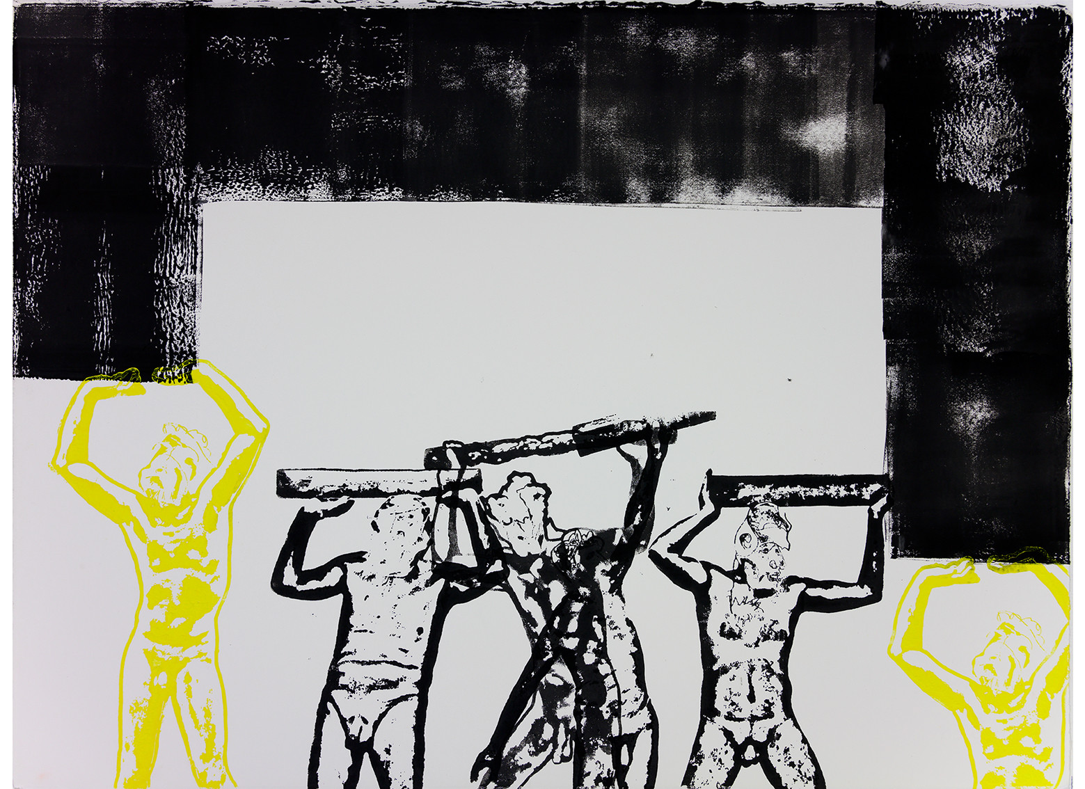 20 planches 55 x 77   papier pour eau forte   impression de lino gravures   encres Schmincke   impression au pied   Mai 2019