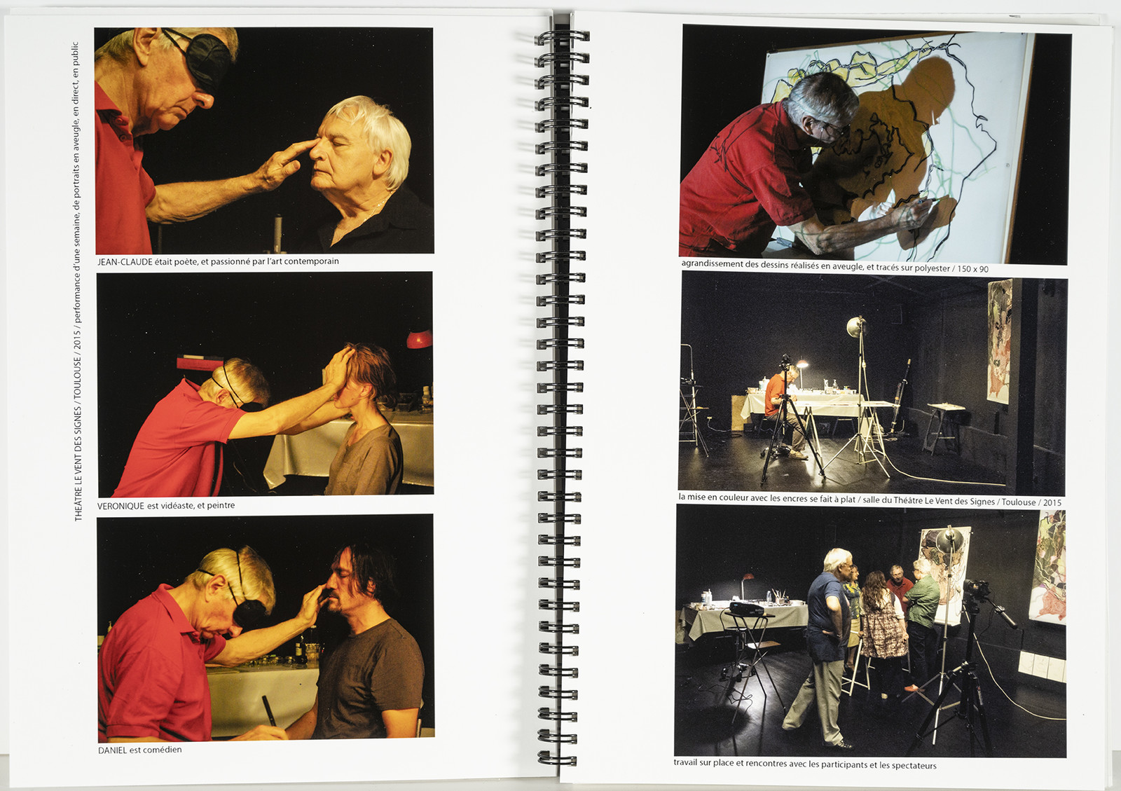 LIVRE PORTRAITS EN AVEUGLE