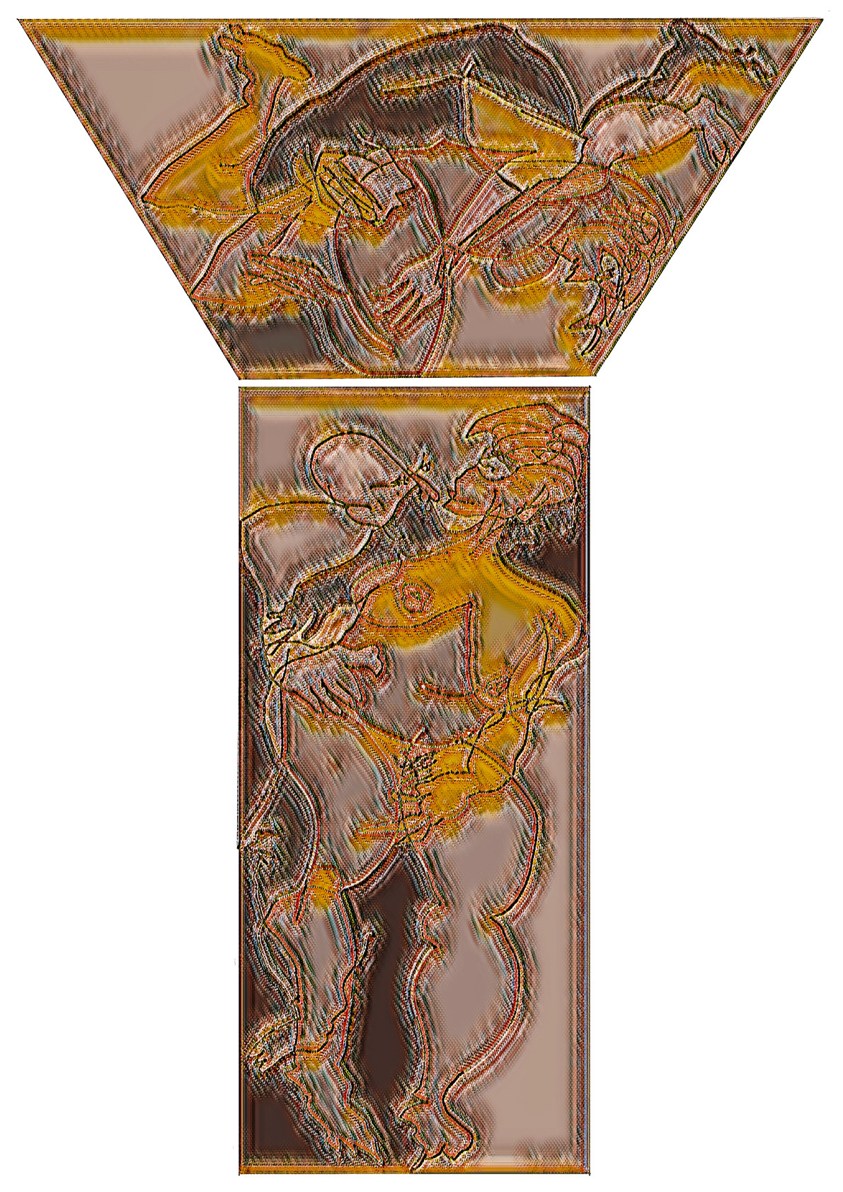 034 COUPLE COLONNE EN ECHO-FAB- NEURONAL