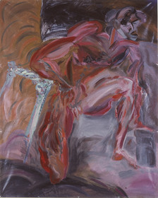 série des INTÉRIEURS:  LE BOUQUET  ( Luc )acrylique sur polyester162 x 1307   85