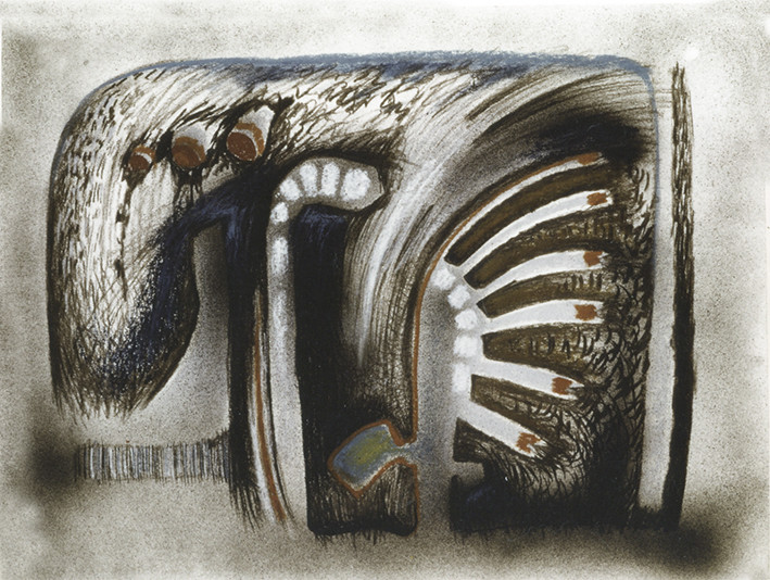 CORPS - gouache, craie, encres - 50 x 65 - 1 71 - 2