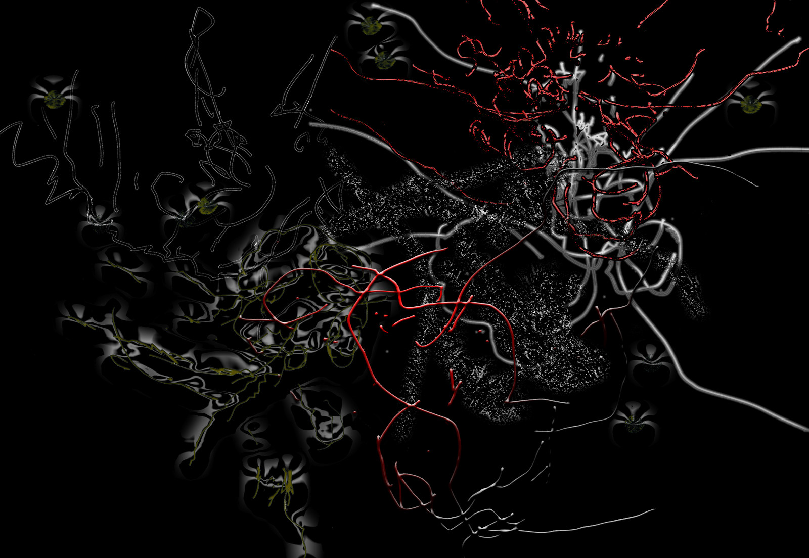 Toutes ces images sont réalisées à partir de 6 dessins de perceptions ( CONTOURS, DUR, SOUPLE, CHAUD, FORMES, POILS ), qui sont ensuite numérisés, et travaillés sur palette graphique. Impression aux encres aux pigments.un SX est toujours accompagné de sa Réplique, par l'échange des rôles : celui qui touchait et dessinaittouche et dessine à son tour.format 40 x 60 cm