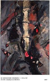 DE SARGASSE A BURGOS 1210 X 137acrylique sur toile libre25 - 8 - 1989