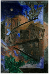 DESCRIPTION D'UN COMBAT 12004 et reprise en Avril et Mai 2005toile libre de 3m de haut, par 2m de largeAcrylique sur toile polyester