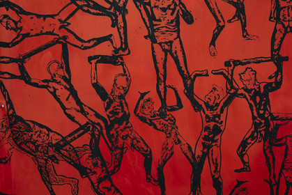 GRAND TRIPTYQUE n° 9   ATLANTES ET COSMOS