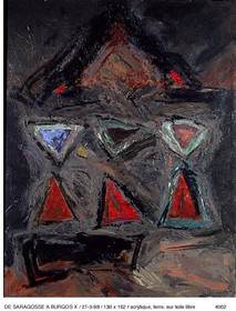 DE SARGASSE A BURGOS 10162 x 130acrylique sur toile libre27 - 3 - 1990